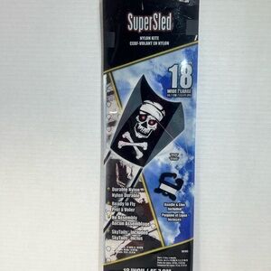 Pirate Nylon Kite - Black and White